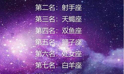 十二星座的脾气排名-十二星座的脾气排名图