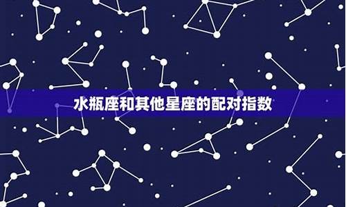 水瓶配对星座排名表_水瓶配对星座排名表最